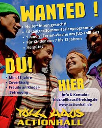 Tollhaus Sommerferienprogramm Helfer*innen gesucht